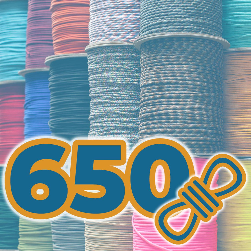650 Commercial Paracord x 1,000' Spool