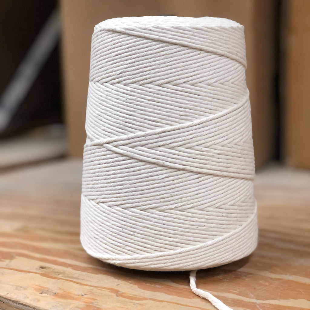 Cotton/Polyester Blend Twine 8's - (24 Ply x 2LB Cone)