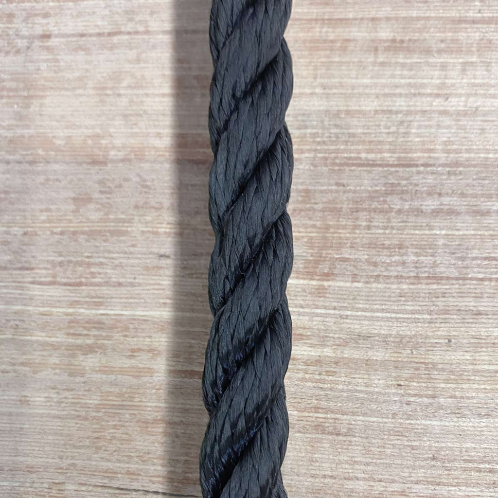 Black Yarn Dyed Twisted 3-Strand Nylon Rope (600 Ft. Spool) – Phoenix Rope  & Cordage