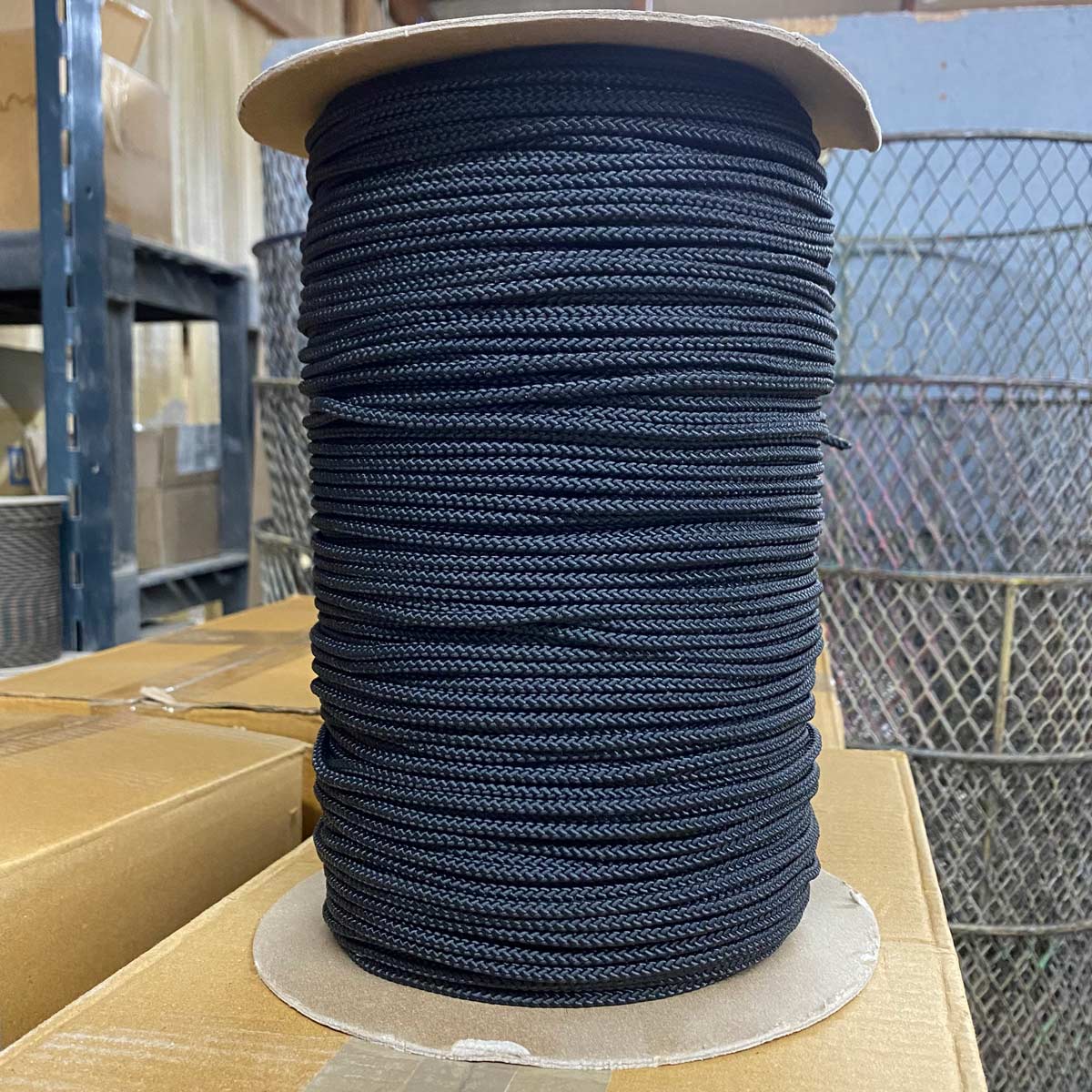 Diamond Braid Nylon Black 5 x 1000' Spool Phoenix Rope & Cordage