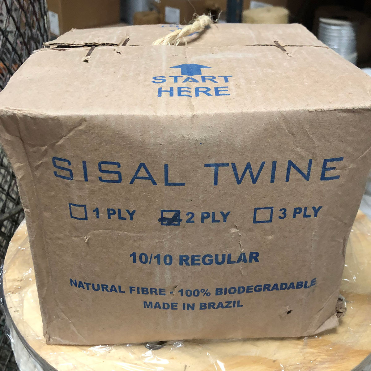 Sisal Twine - 190 lb., 1-Ply, 3000 ft./Roll, 10 lbs./Dispenser Box