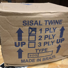 Sisal Twine - 190 lb., 1-Ply, 3000 ft./Roll, 10 lbs./Dispenser Box - BGR