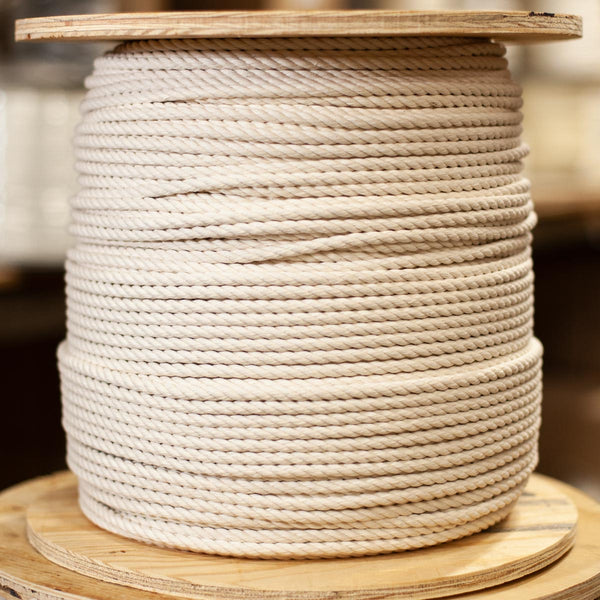 8 Ply Poly Cotton White String 2.5 Lb Cone Butcher or Store Twine