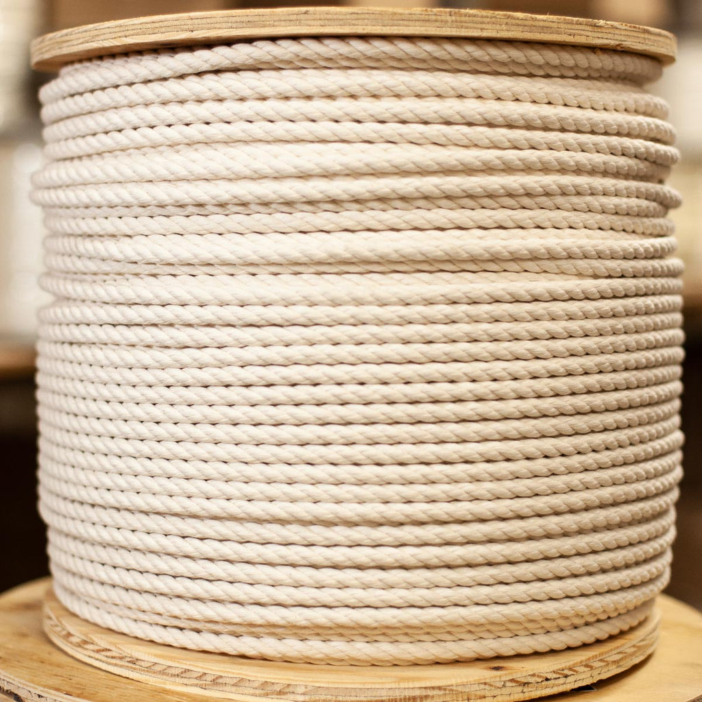 1/4 Bulk Cotton Rope 3 Strand Twisted 1200 ft.