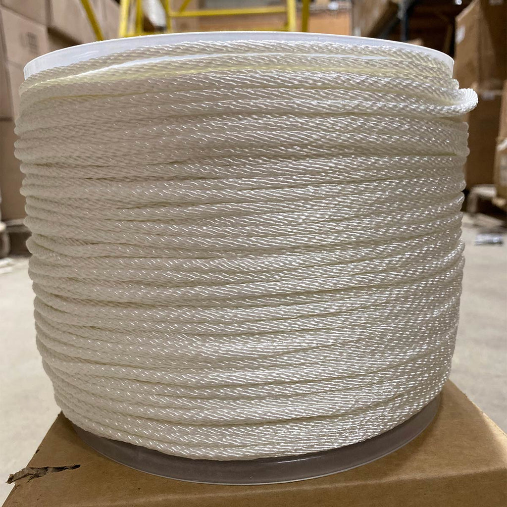 5/32 White Solid Braid Nylon - 1000' Spool – Phoenix Rope & Cordage