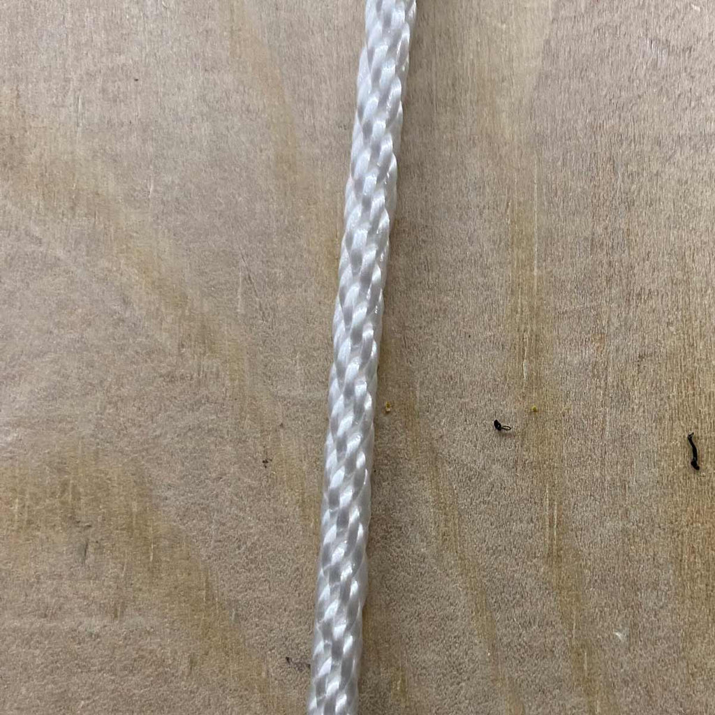 1/8 White Solid Braid Polyester Rope - 3000' Spool – Phoenix Rope & Cordage