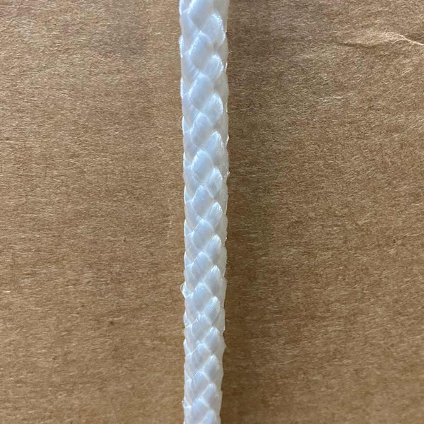 #8 White Diamond Braid Polyester - 1000' Spool
