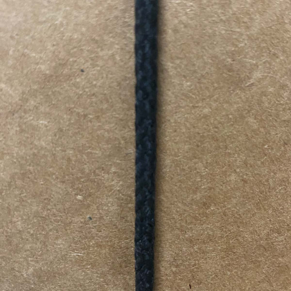 #4.75 Black Polished Diamond Braid Cotton Cord - 1,500'