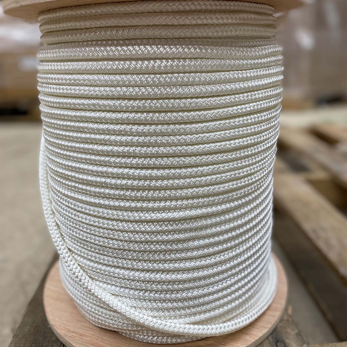 3/8 White Double Braid Nylon Rope - 600' Spool – Phoenix Rope & Cordage