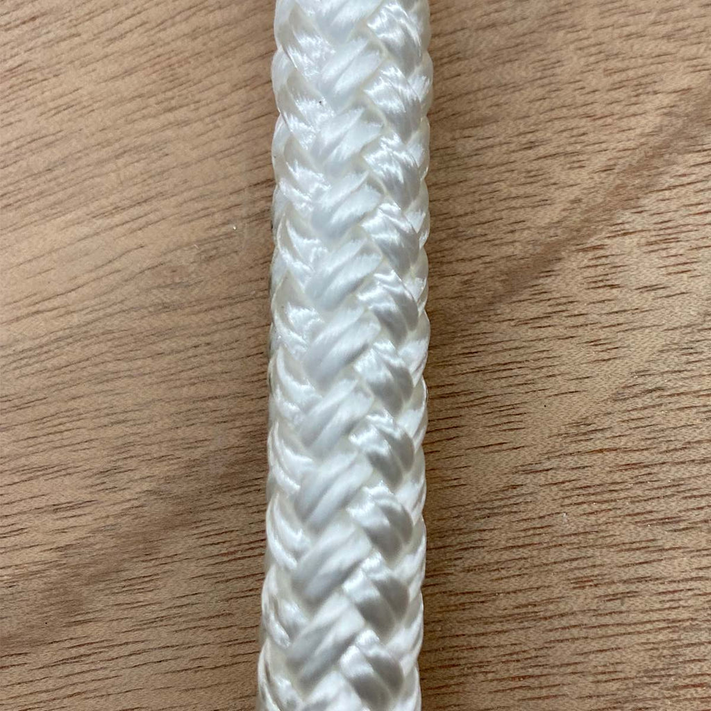 3/8 White Double Braid Nylon Rope - 600' Spool – Phoenix Rope