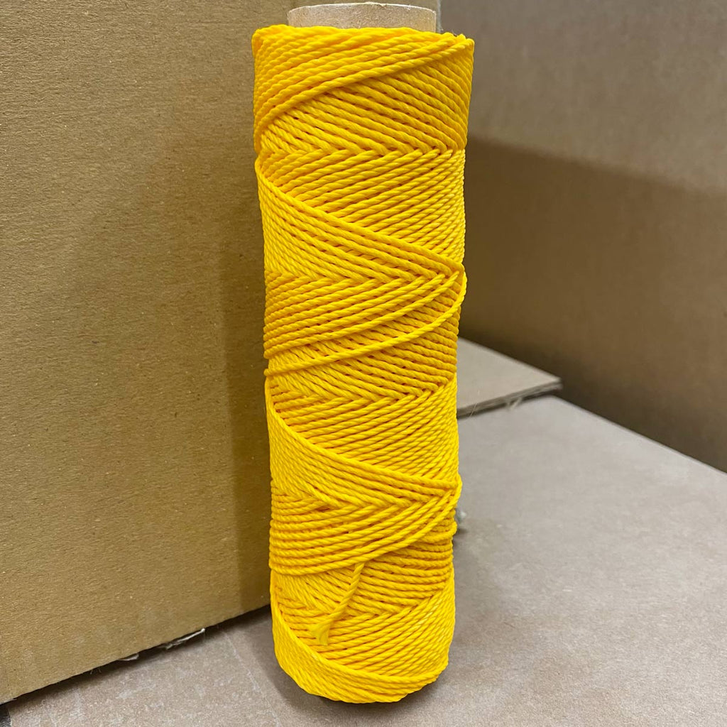Twisted Nylon Mason Line #18 - SGT KNOTS - Moisture, Oil, Acid & Rot  Resistant - Twine String for Masonry, Marine, DIY Projects, Crafting,  Commercial, Gardening (1100 feet - Fluorescent Yellow) 