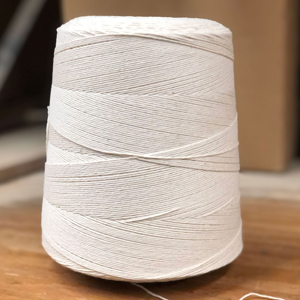 Large Spool Polyester Thread Size #8: White