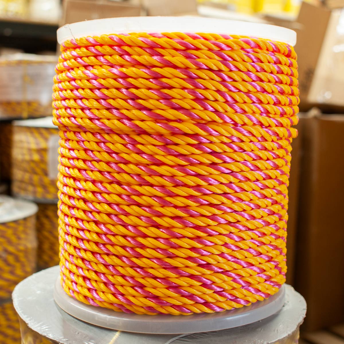 Magenta & Yellow 3-Strand Twisted Polypropylene – Phoenix Rope & Cordage